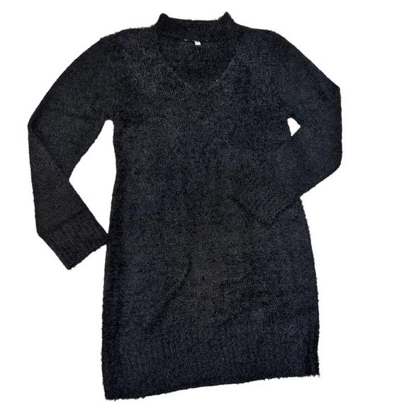 Planet Gold Dresses & Skirts - Planet Gold Open ((choker style)) Neckline Sweater Dress Mohair Style XXL Black